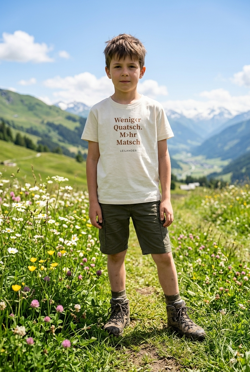 Kids | Natural T-Shirt | Weniger Quatsch. Mehr Matsch