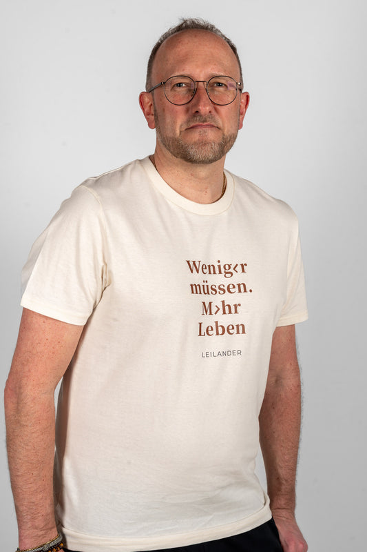 Klassik | Natural T-Shirt | Weniger müssen. Mehr Leben