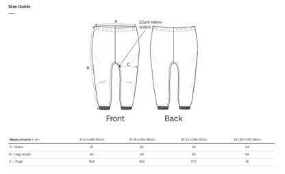 Baby-Kids | Natural Raw Jogginghose | Logo Only