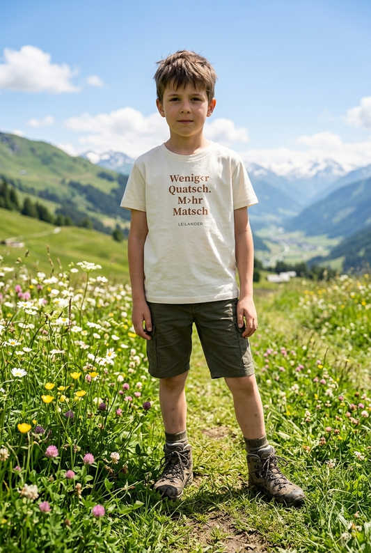 Kids | Natural T-Shirt | Weniger Quatsch. Mehr Matsch