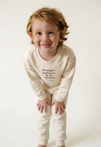 Baby-Kids | Natural Raw Jogginghose | Logo Only