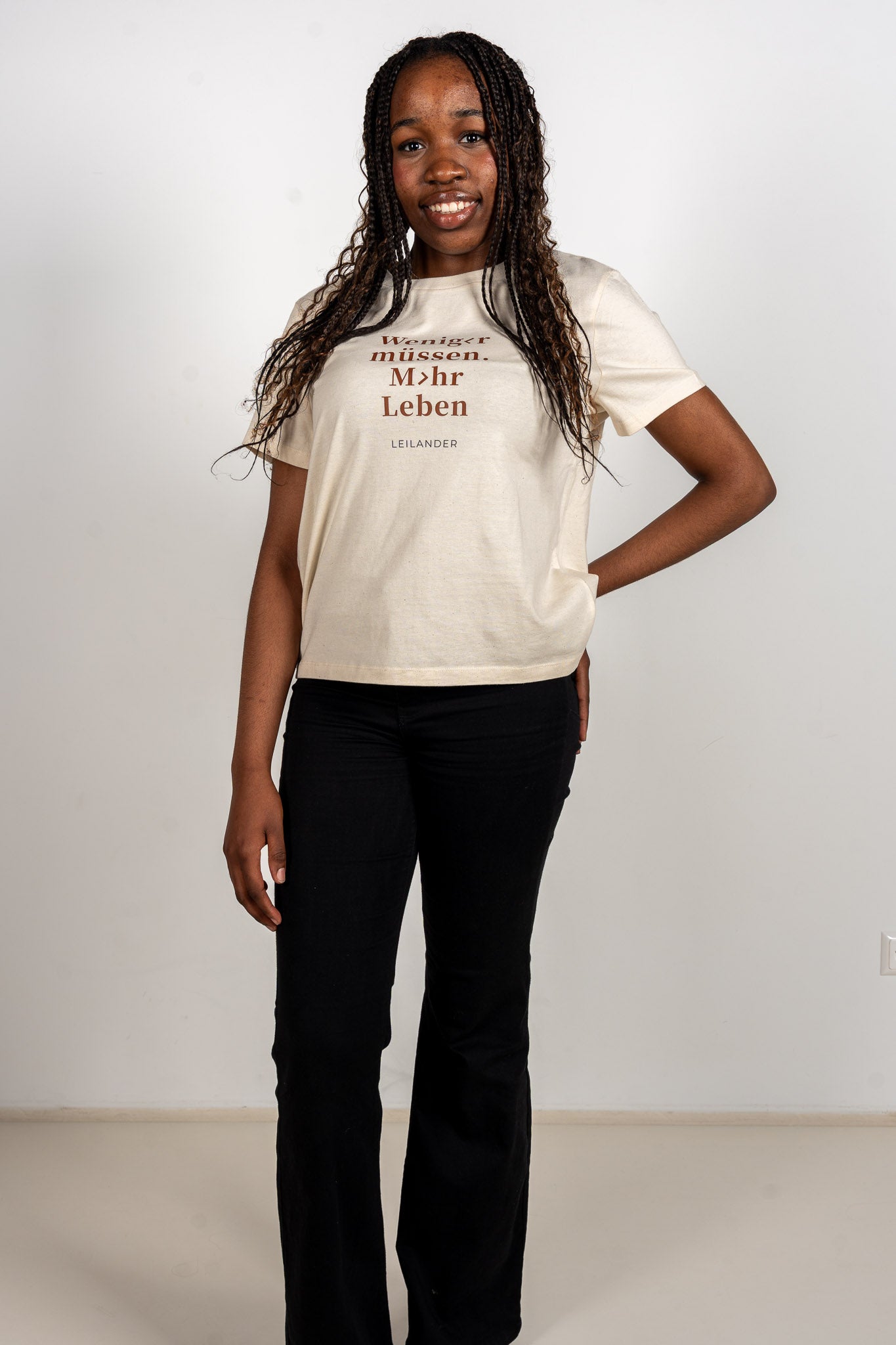 Damen | Natural T-Shirt | Weniger müssen. Mehr Leben