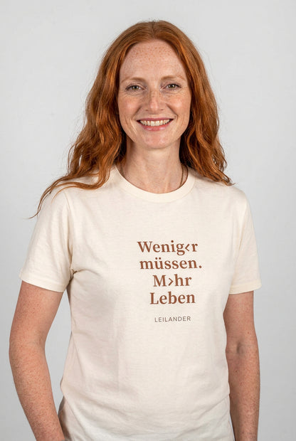 Klassik | Natural T-Shirt | Weniger müssen. Mehr Leben