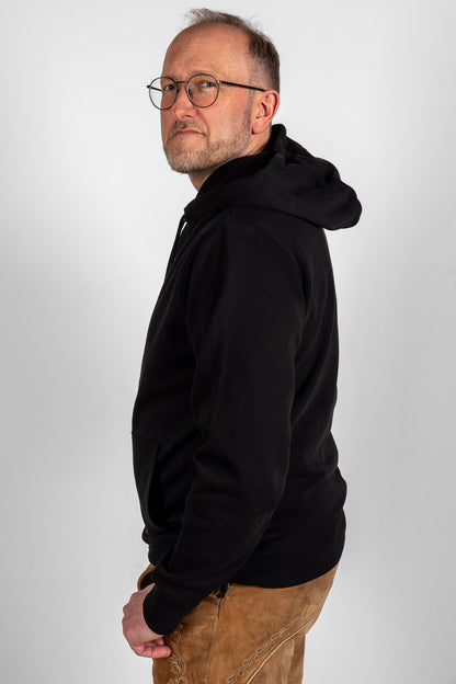Klassik | Black Hoodie | Weniger müssen. Mehr Leben