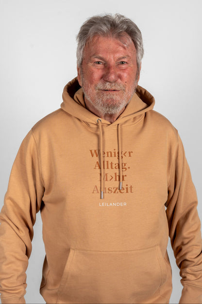 Klassik | Latte Hoodie | Weniger Alltag - Mehr Auszeit
