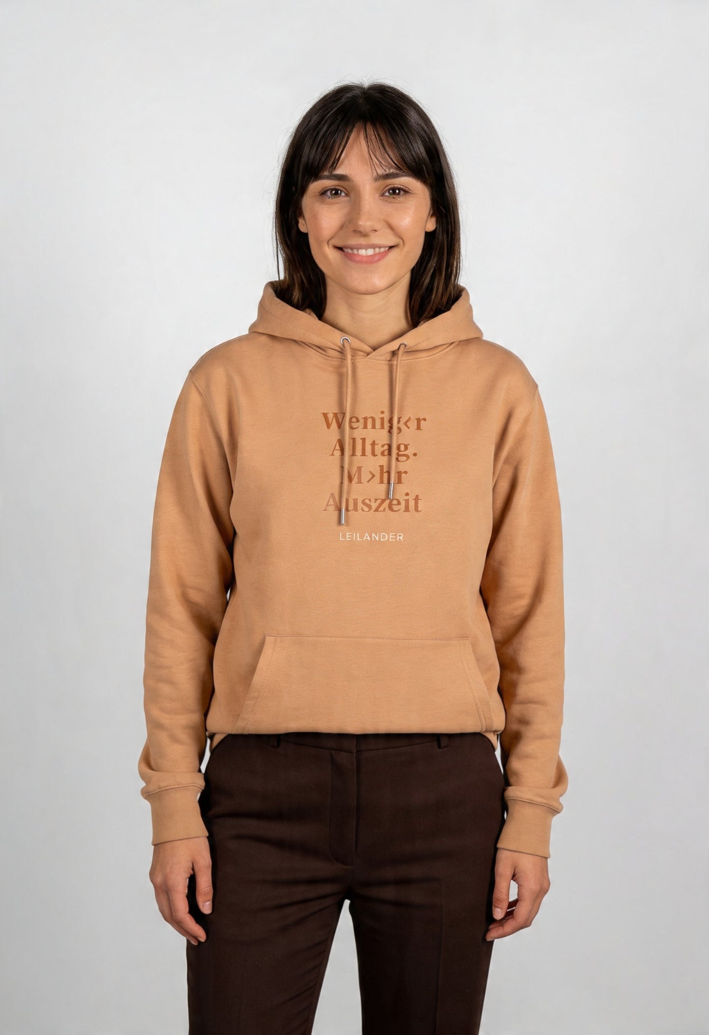 Klassik | Latte Hoodie | Weniger Alltag - Mehr Auszeit