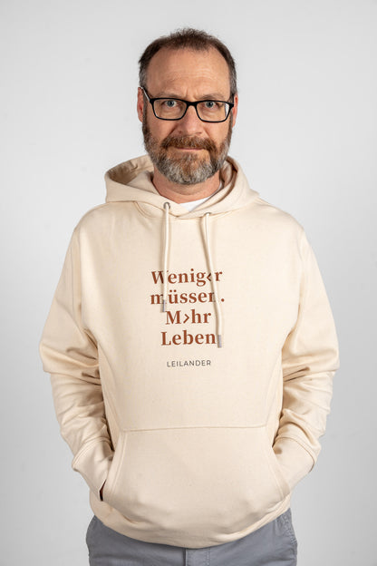 Klassik | Natural Hoodie | Weniger müssen. Mehr Leben
