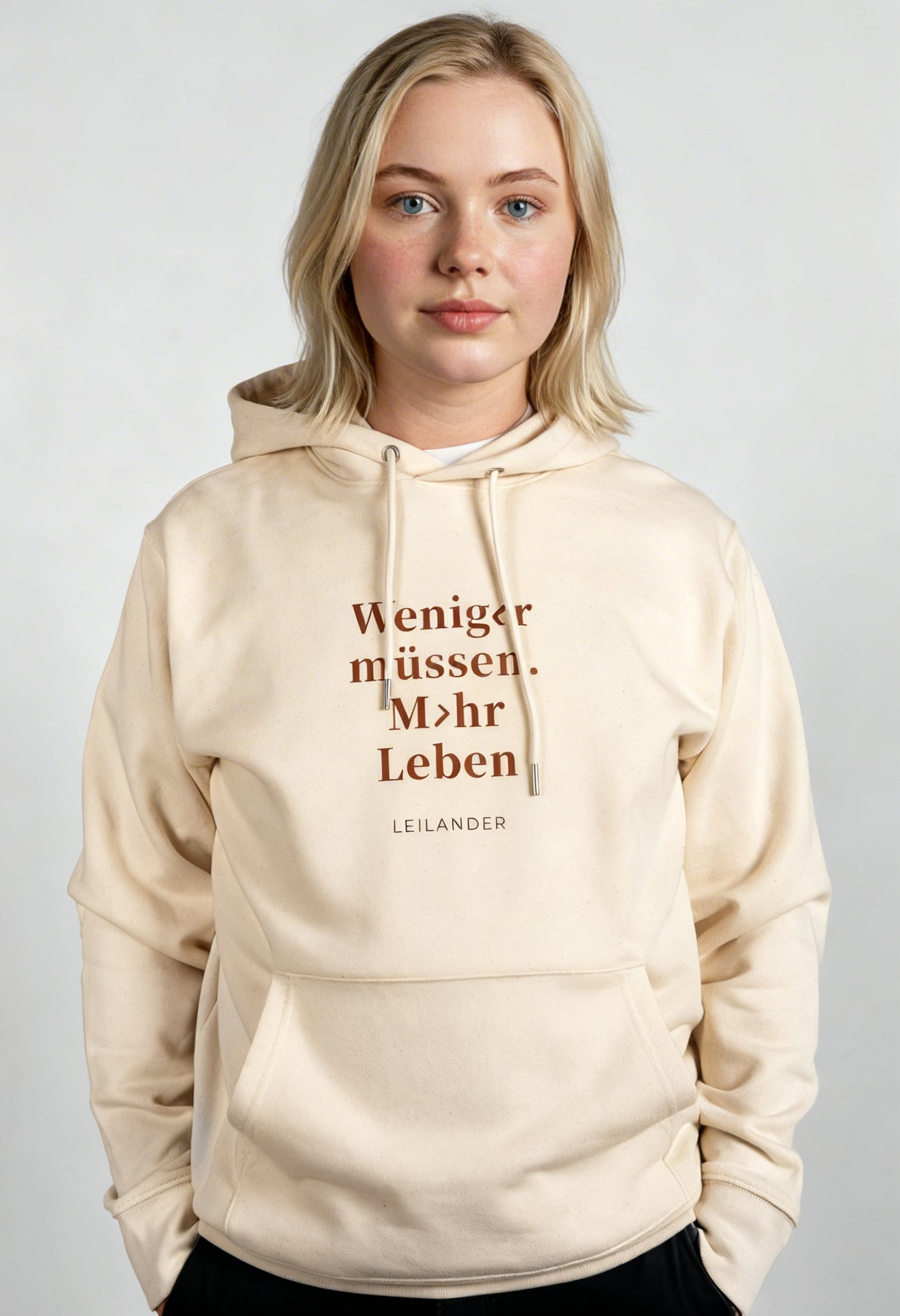 Klassik | Natural Hoodie | Weniger müssen. Mehr Leben