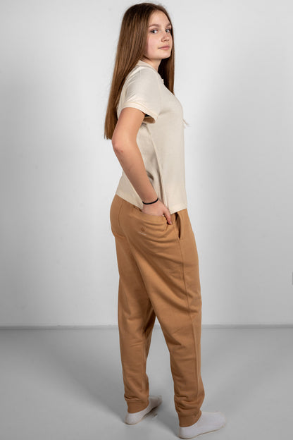 Klassik | Jogginghose Latte | Logo Only