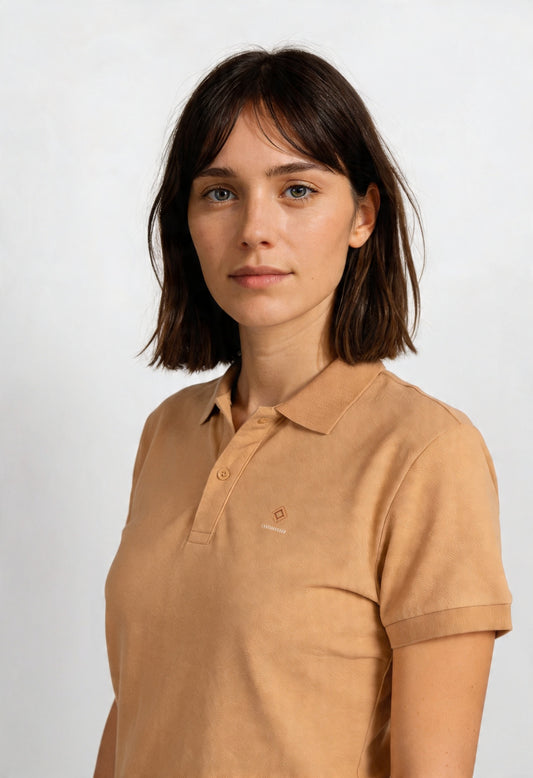 Klassik | Latte Polo-Shirt | Logo Only