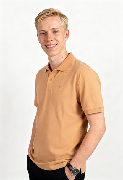 Klassik | Latte Polo-Shirt | Logo Only