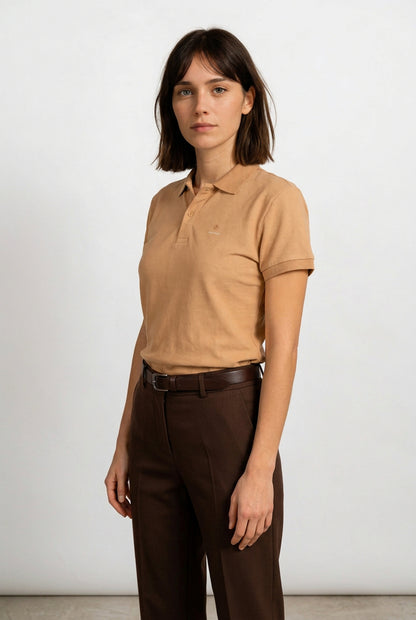 Klassik | Latte Polo-Shirt | Logo Only