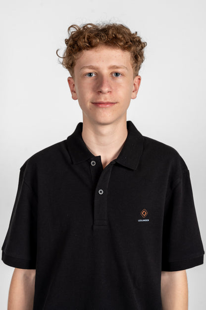 Klassik | Black Polo-Shirt | LOGO Only