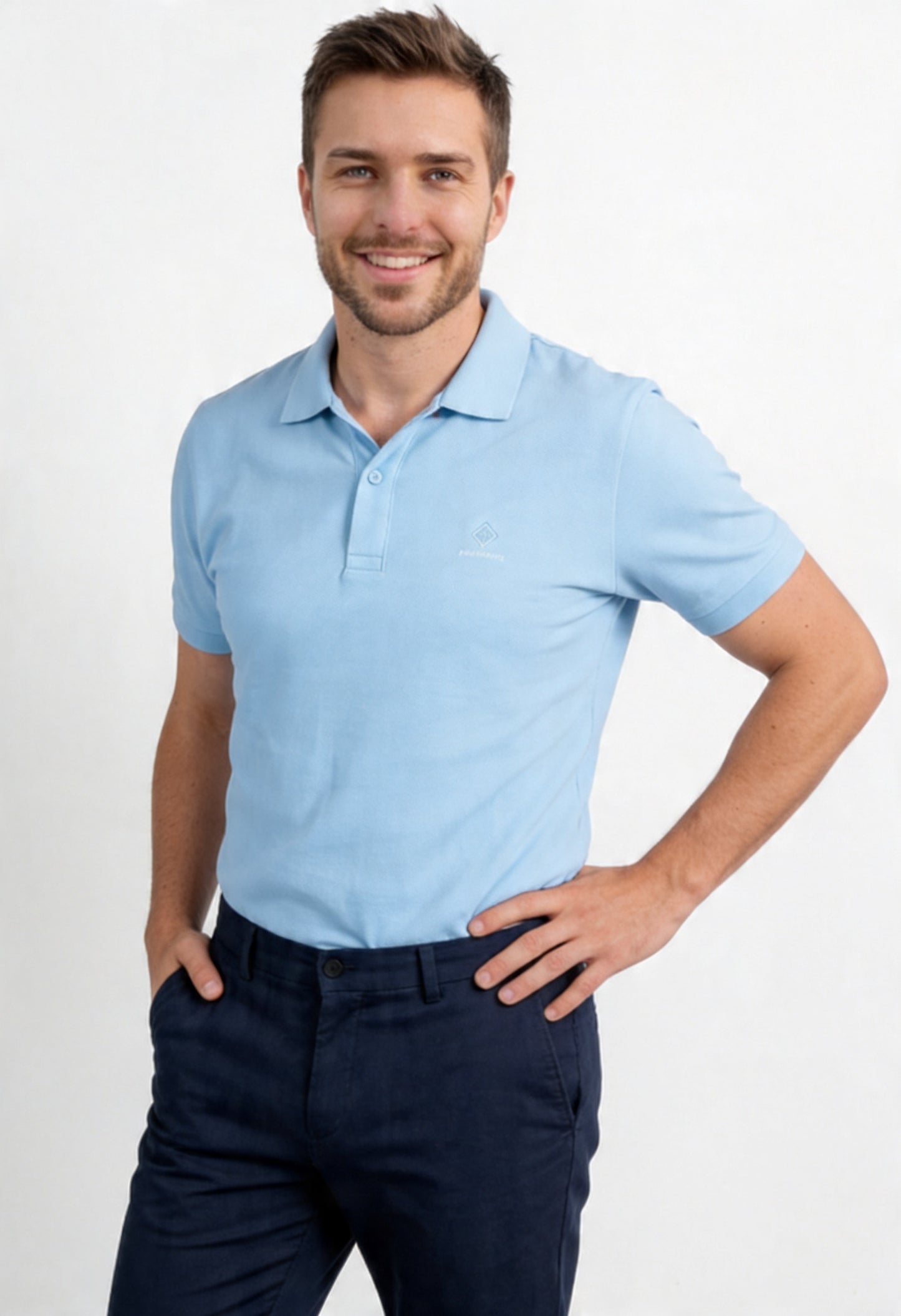 Klassik | Blue Soul Polo-Shirt | Logo Only
